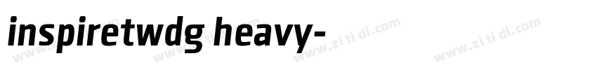 inspiretwdg heavy字体转换
